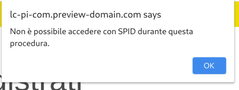 Posteid Si è Verificato Un Errore